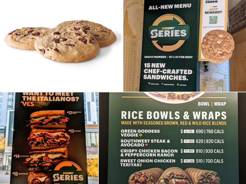 Subway Menu