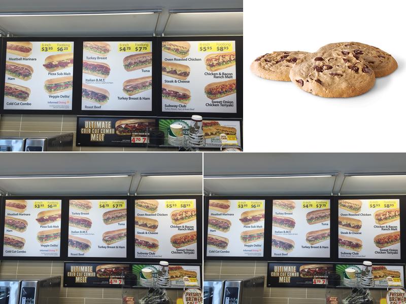 Subway Menu