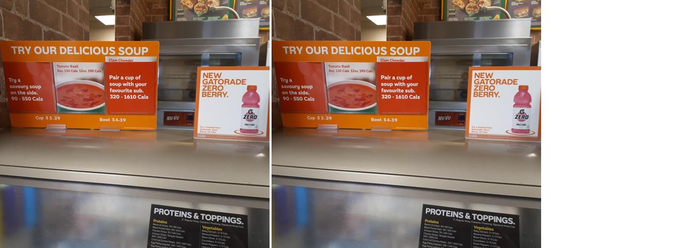 Subway Menu