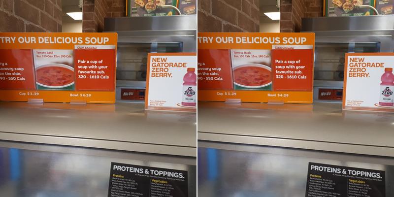 Subway Menu