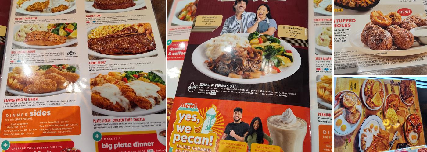 Denny's Restaurant Menu