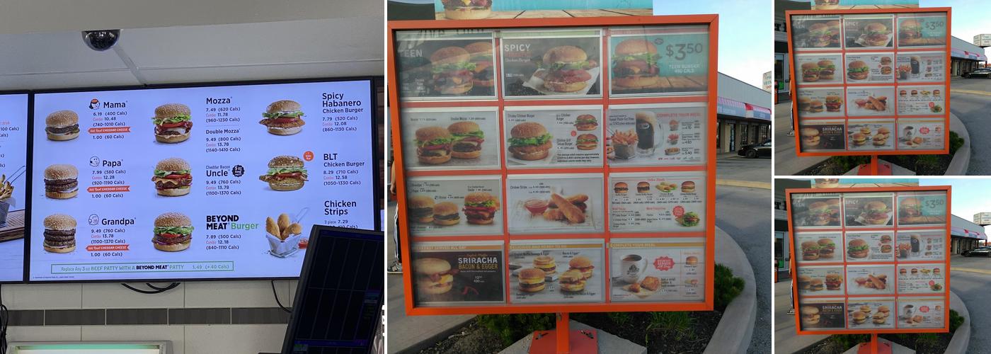 A&W Canada Menu