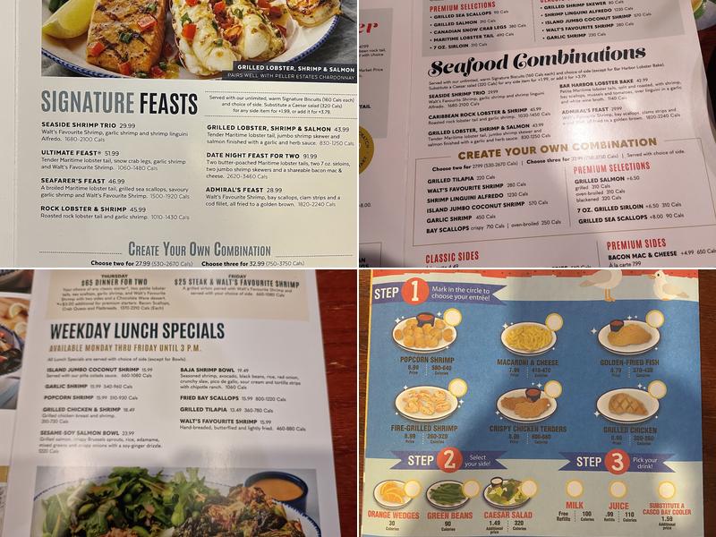 Red Lobster Menu