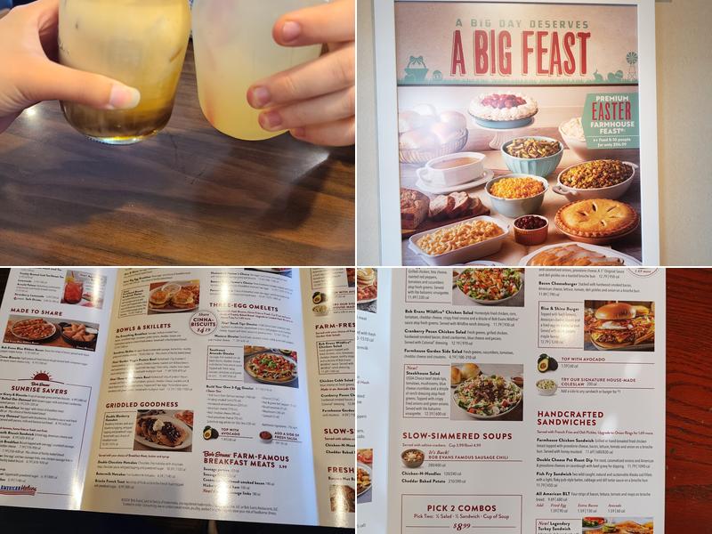Bob Evans Menu