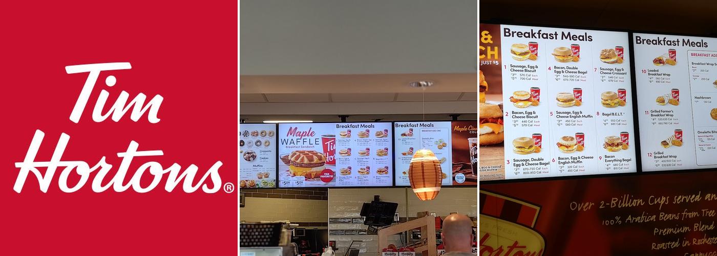 Tim Hortons Menu