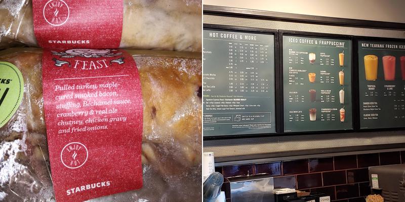 Starbucks Coffee Menu