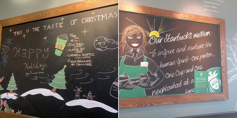 Starbucks Coffee Menu