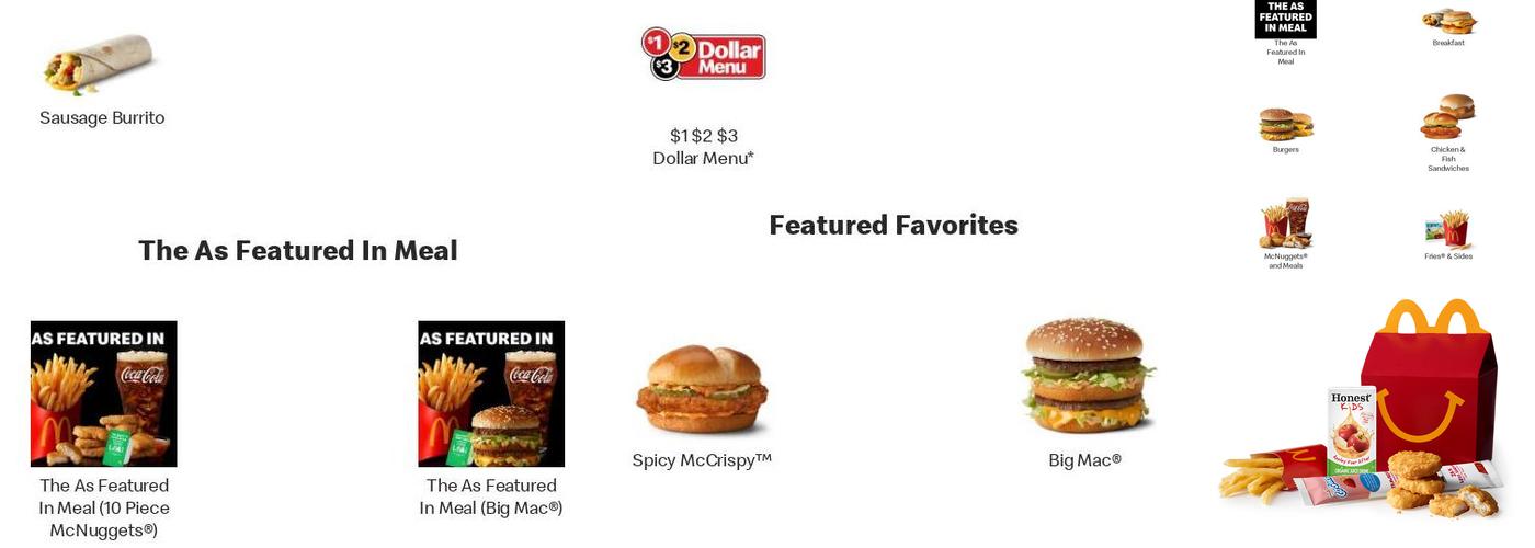 McDonald's Menu