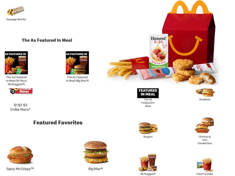 McDonald's Menu