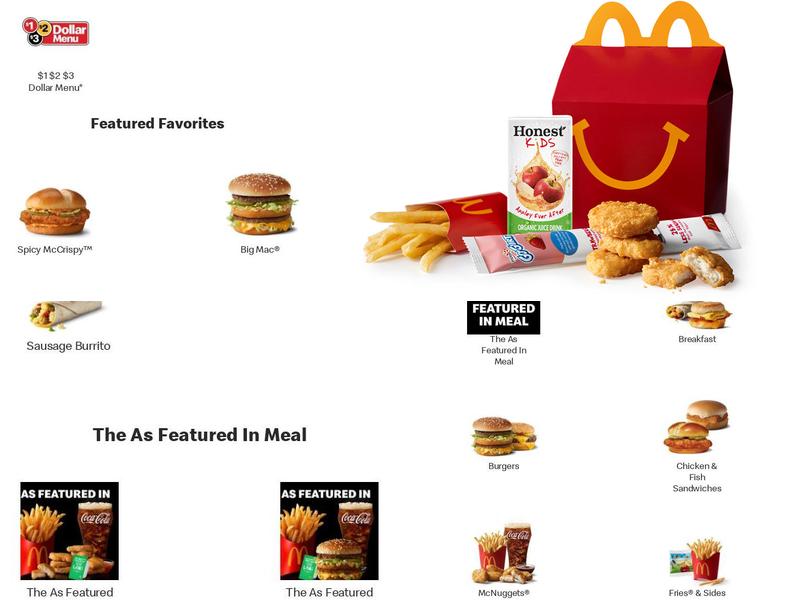 McDonald's Menu