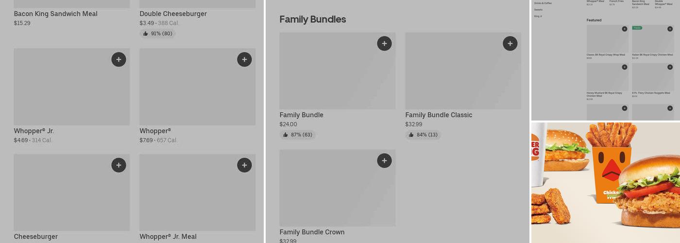 Burger King Menu