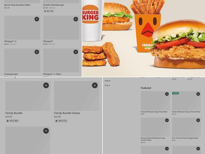 Burger King Menu
