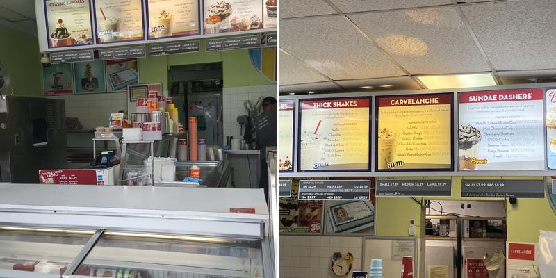 Carvel Menu