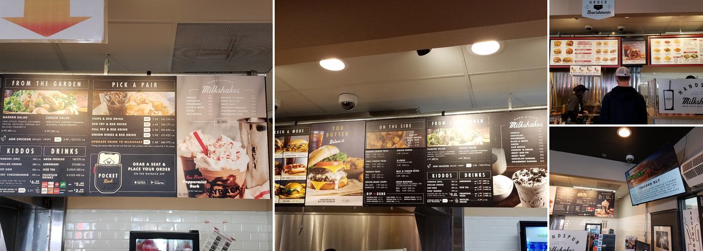 Wayback Burgers Menu