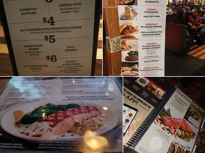 BJ's Restaurant & Brewhouse Menu