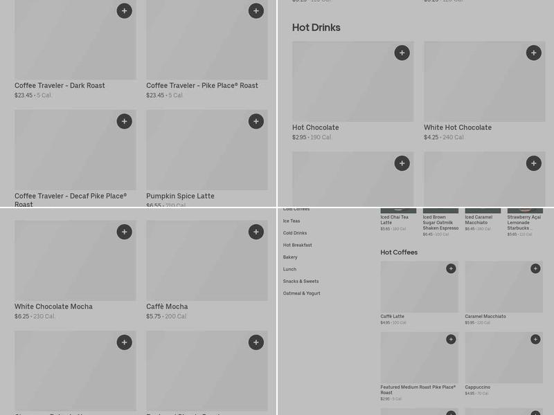 Starbucks Menu