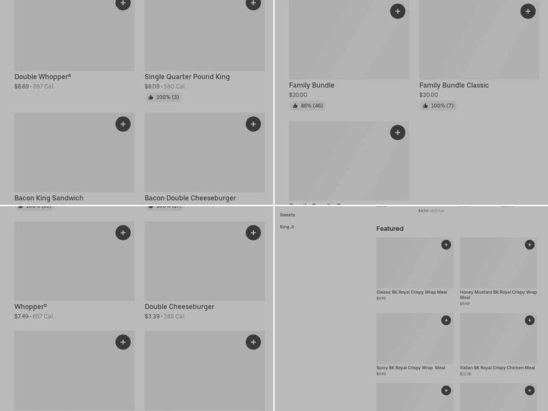 Burger King Menu