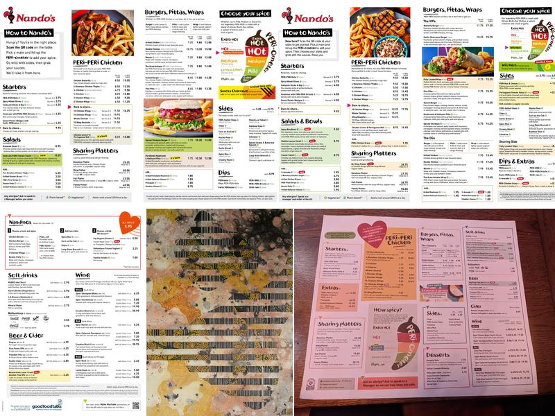 Nando's Ilford Menu