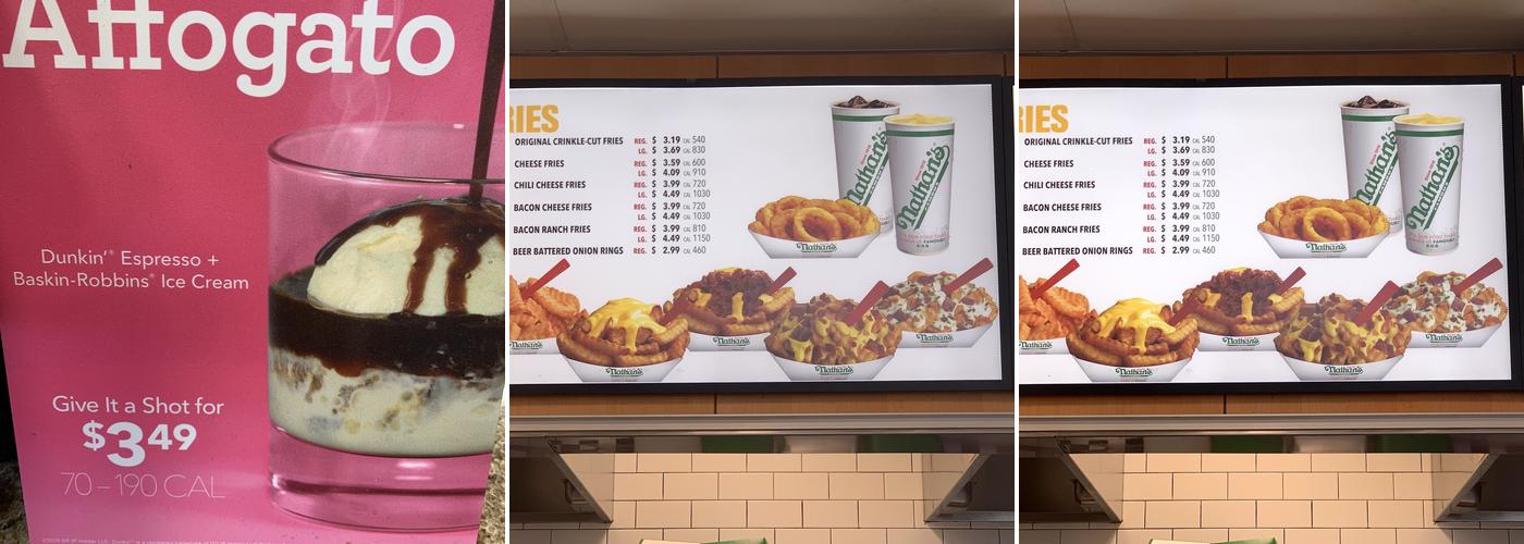 Dunkin' Menu