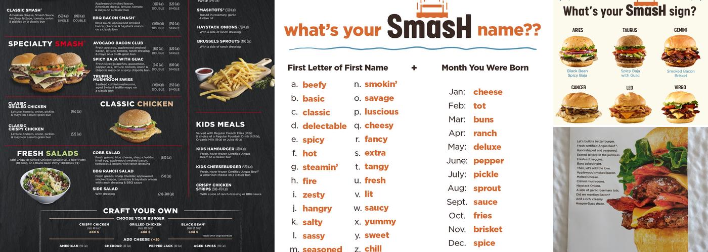 Smashburger Menu