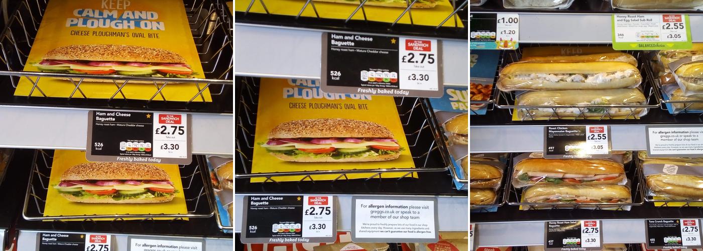 Greggs South Woodford Menu