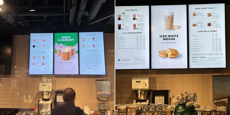Starbucks Coffee Menu