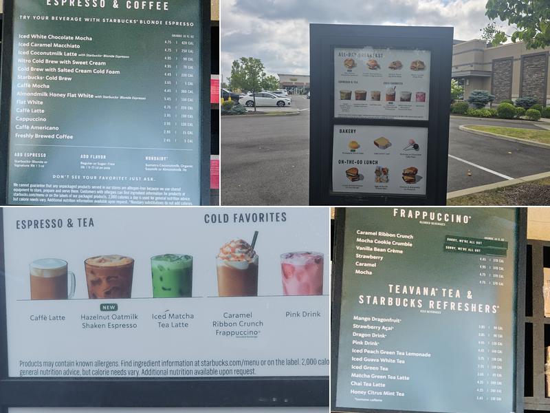 Starbucks Menu
