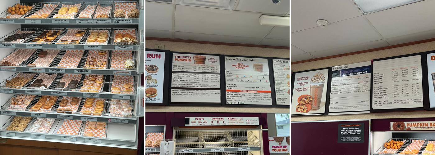 Dunkin' Menu