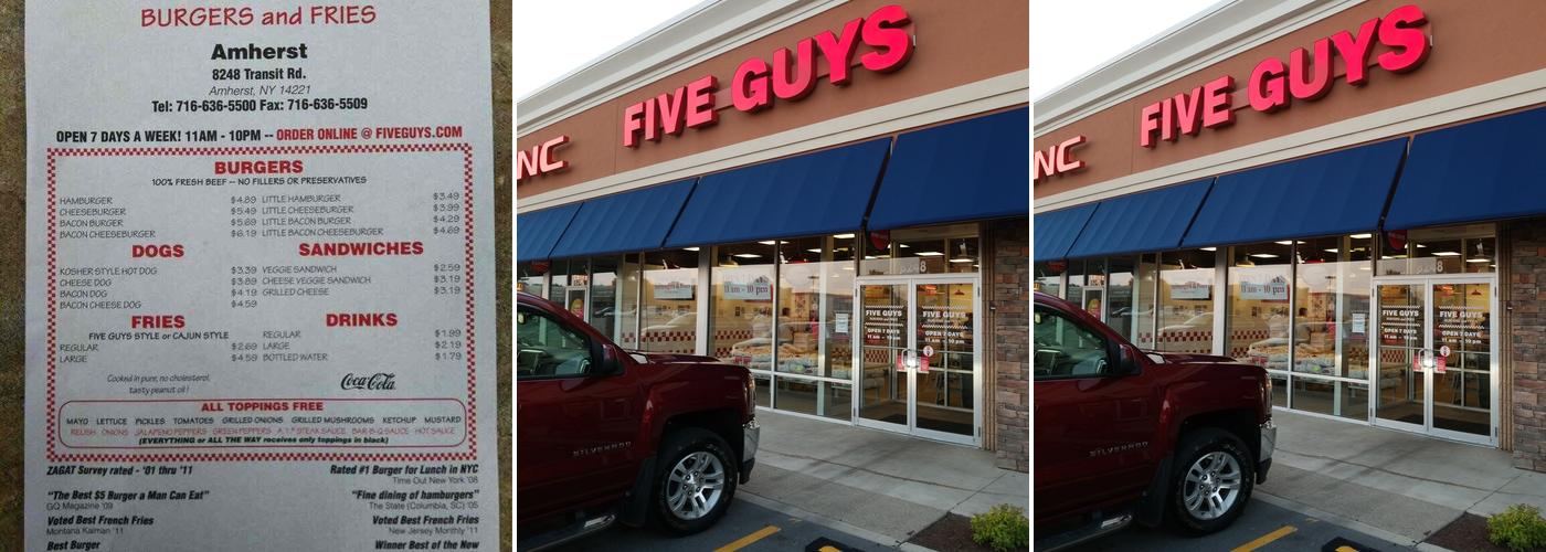 Five Guys Menu