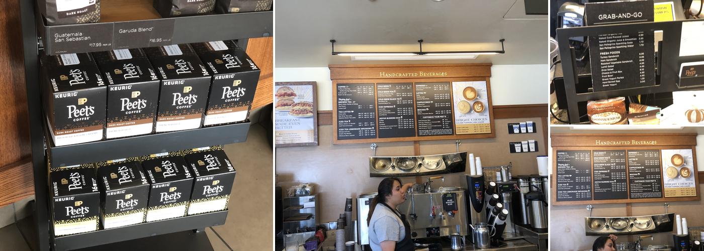 Peet's Coffee Menu