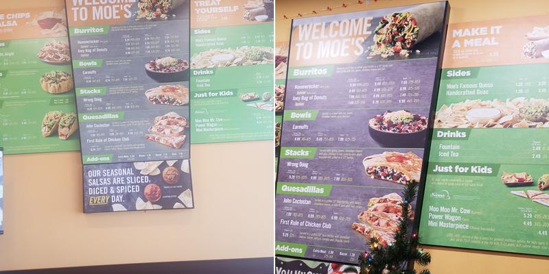 Moe's Southwest Grill Menu