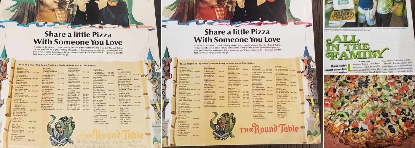 Round Table Pizza Menu