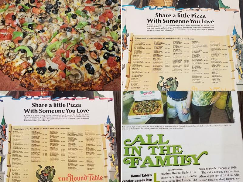 Round Table Pizza Menu