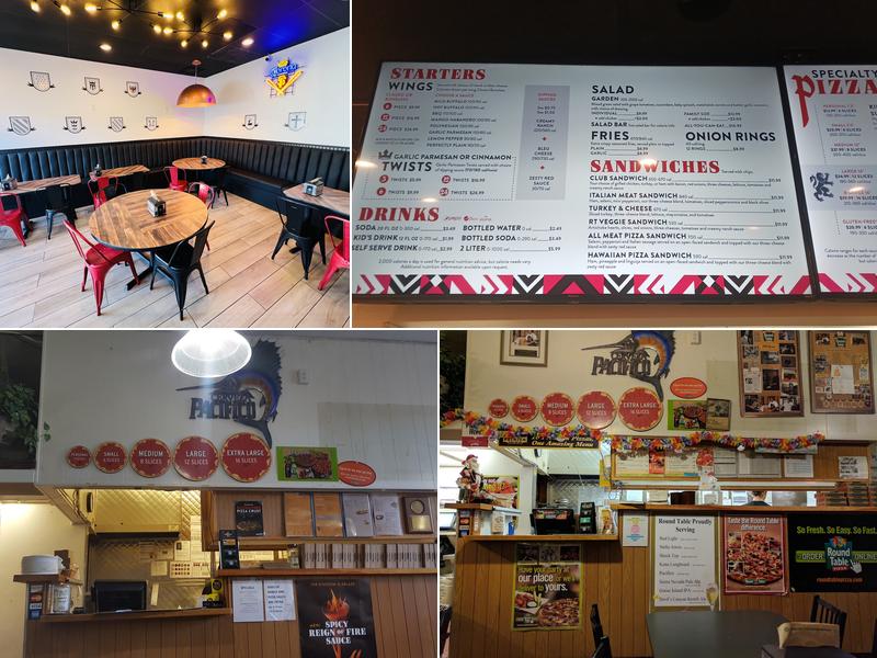 Round Table Pizza Menu
