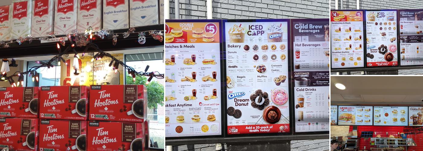 Tim Hortons Menu