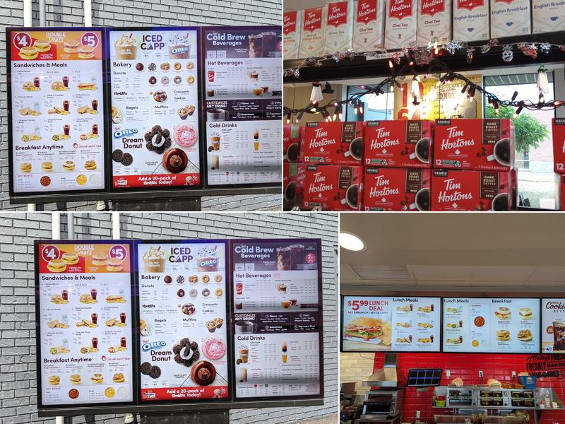 Tim Hortons Menu