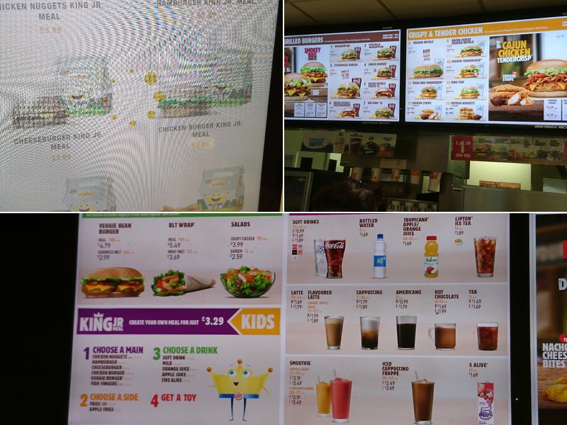 Burger King Menu