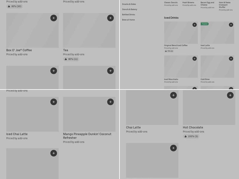Dunkin' Menu