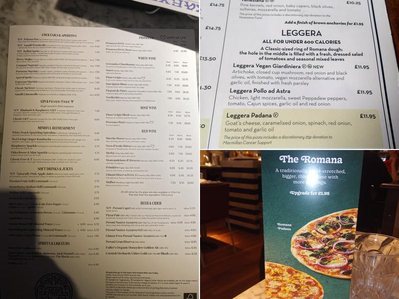 Pizza Express Menu