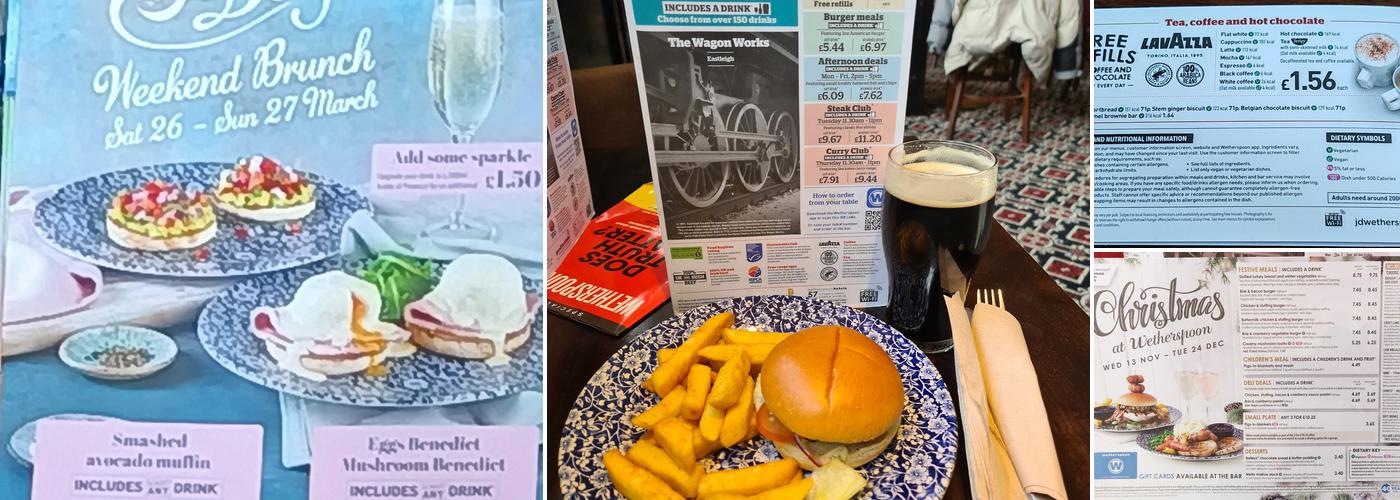 The Wagon Works - JD Wetherspoon Menu