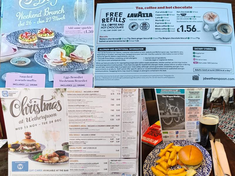 The Wagon Works - JD Wetherspoon Menu