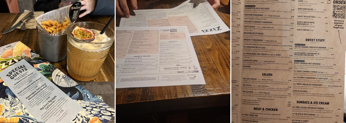 Zizzi - Chichester Menu