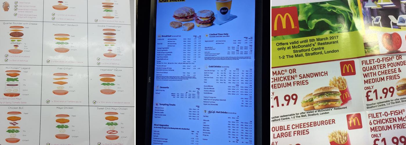McDonald's Menu
