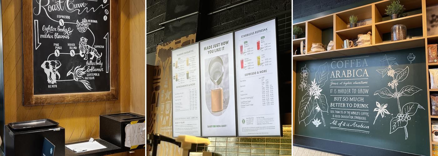 Starbucks Coffee Menu