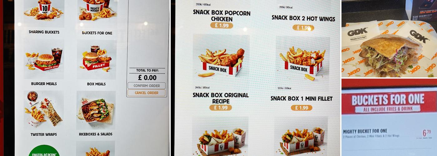 KFC Menu
