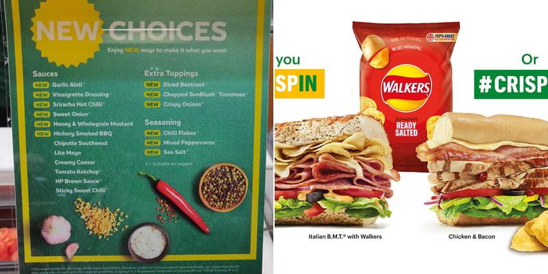 Subway Menu
