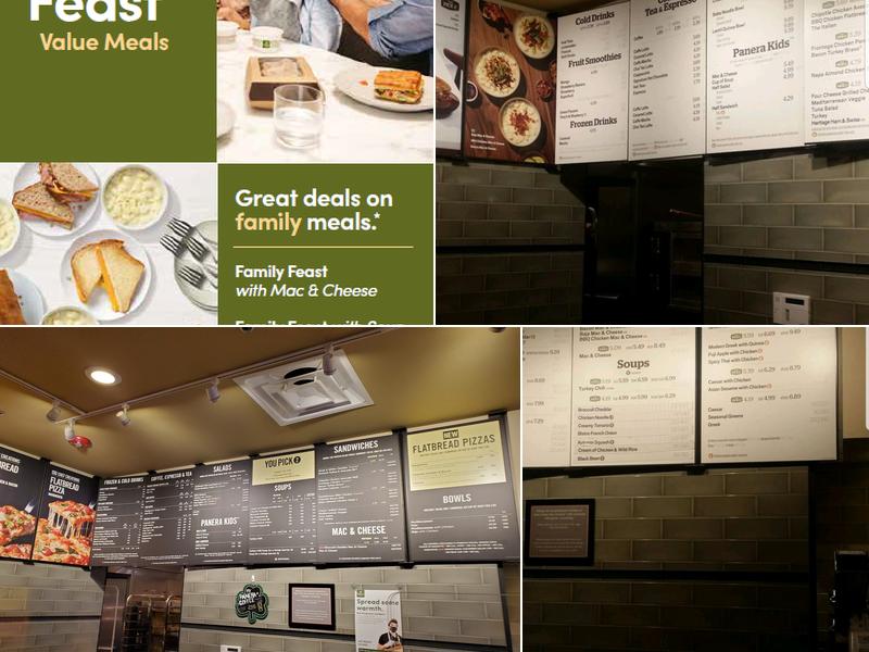 Panera Bread Menu