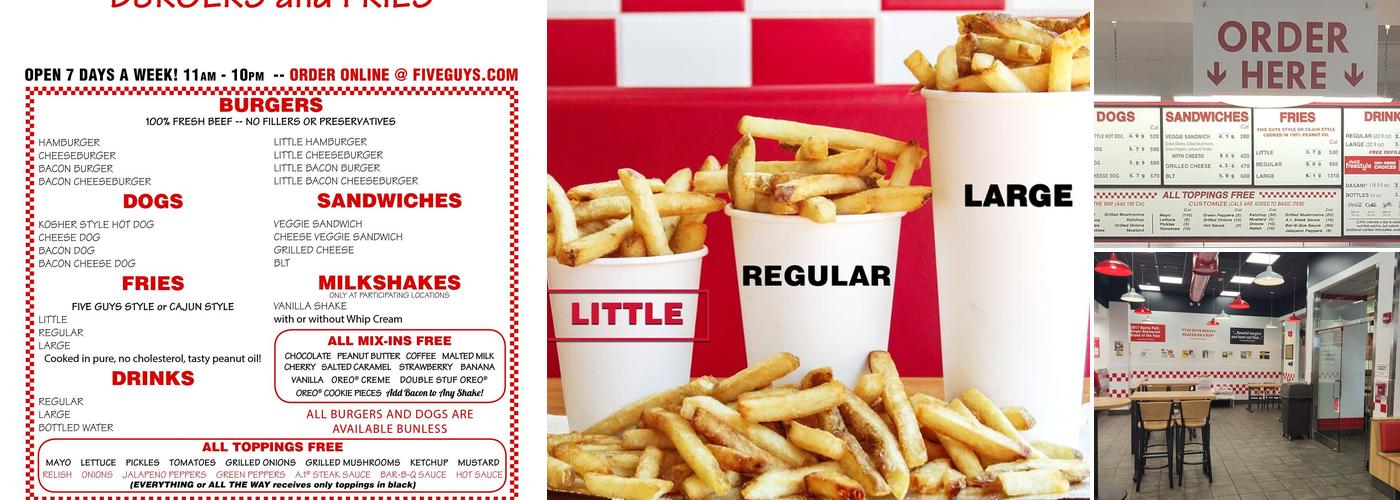Five Guys Menu