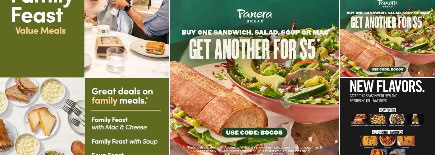 Panera Bread Menu