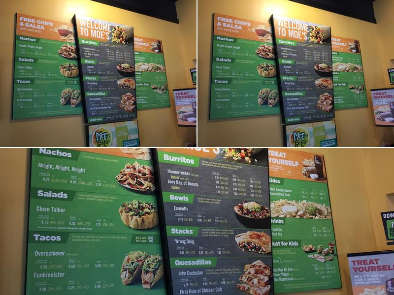Moe's Southwest Grill Menu